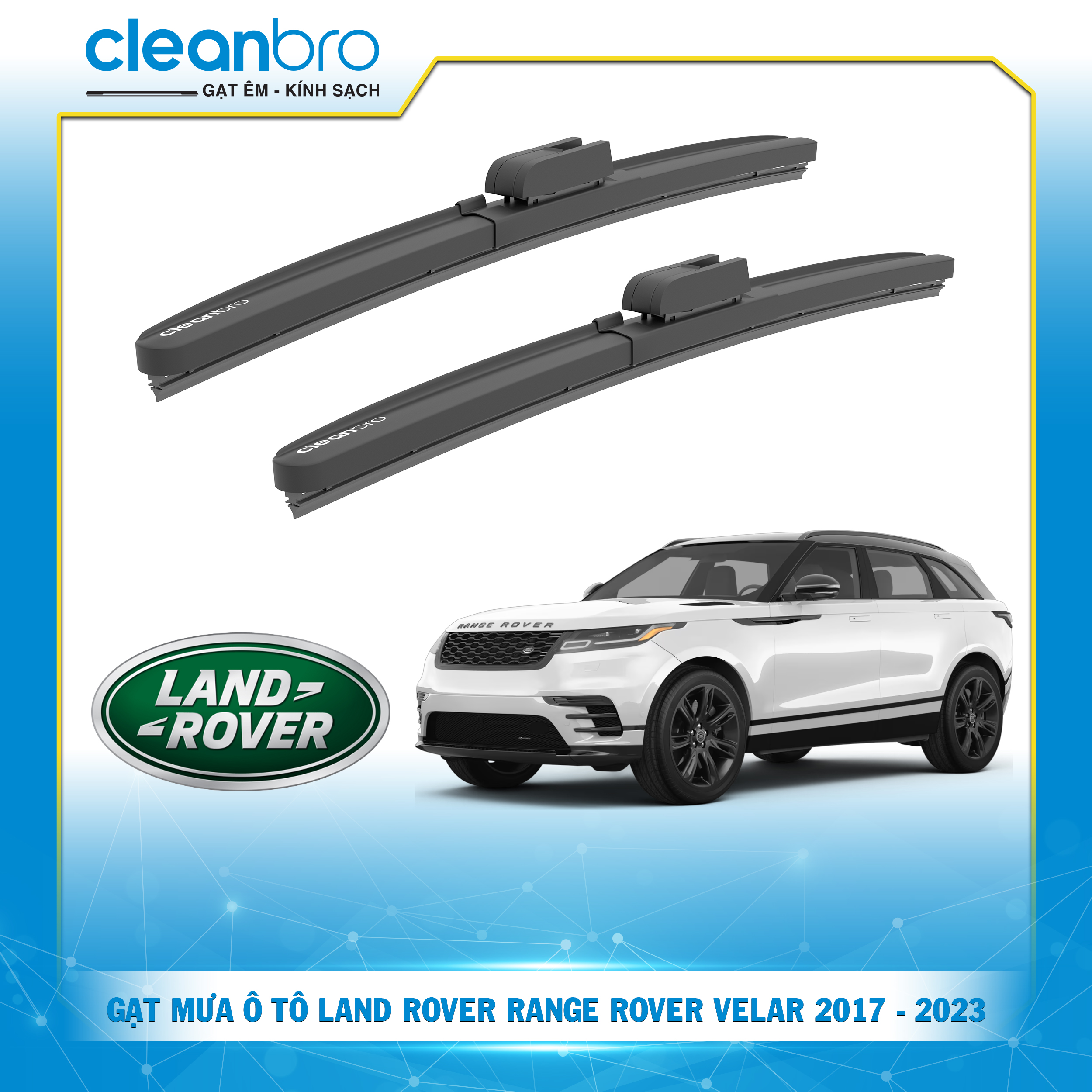 Gạt mưa ô tô hiệu ứng lá sen Land Rover Range Rover Velar [2017-2023+]